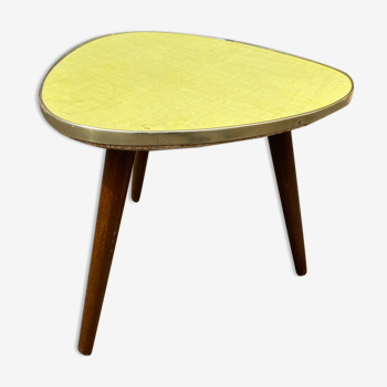 Guéridon formica petite table basse vintage tripode