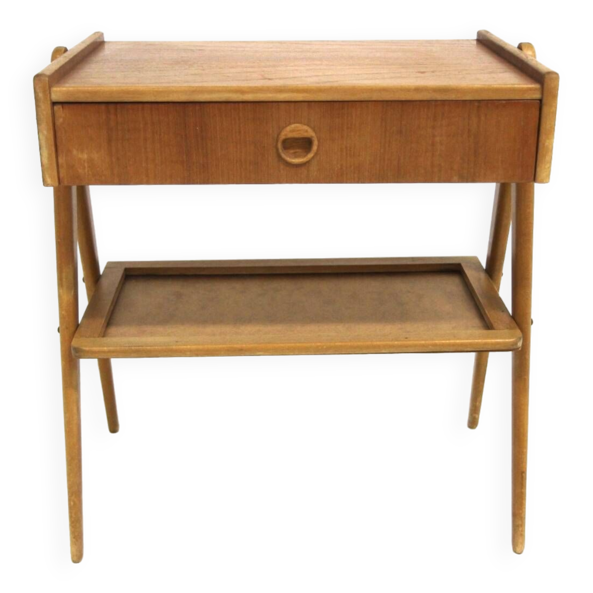 Scandinavian teak bedside table, Sweden, 1950s