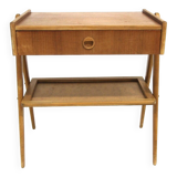 Scandinavian teak bedside table, Sweden, 1950s