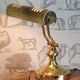 Notary or banker's lamp in brass