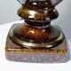 Vintage Italian lamp in pyrite ceramic, 1970s-1980s Hollywood Regency.