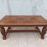Renaissance style oak table