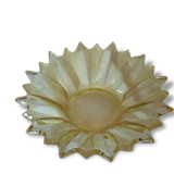 Yellow Daisy glass bowl old
