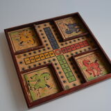 Old game board of small horses
