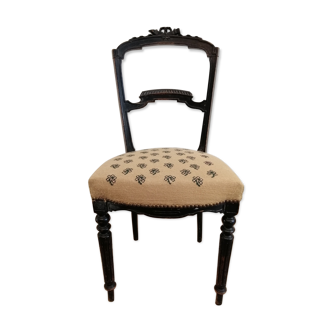 Chair Napoleon III tapestry period 19th century