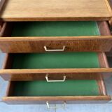 Vintage chest of drawers / sideboard from the 50s in golden oak