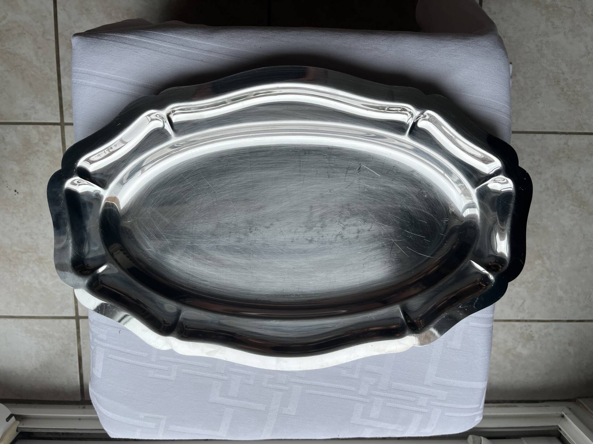 Set of 3 stainless steel dishes