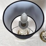 Paire de lampes à poser en cristal églomisé