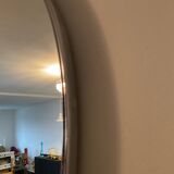 Round stainless steel mirror from the 60s