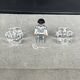 Pair of crystal salt cellars by Daum France