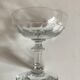 Set of 8 19th crystal crystal glasses with matching flat ribs