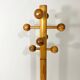 Vintage coat rack in solid pine