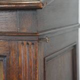 Antique Display Cabinet / Lectern / Showcase Cabinet Made of Oak with Glass
