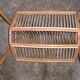 Magazine rack Wicker rattan of the 1970s vintage