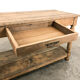 Antique bleeched oak drapers table 19th century
