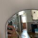 Vintage bevelled mirror 93x63cm