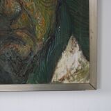 Signed oil painting “Zelfportret” by Paul Citroen, the Netherlands, 1965