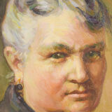 Portrait d’une dame - huile sur toile