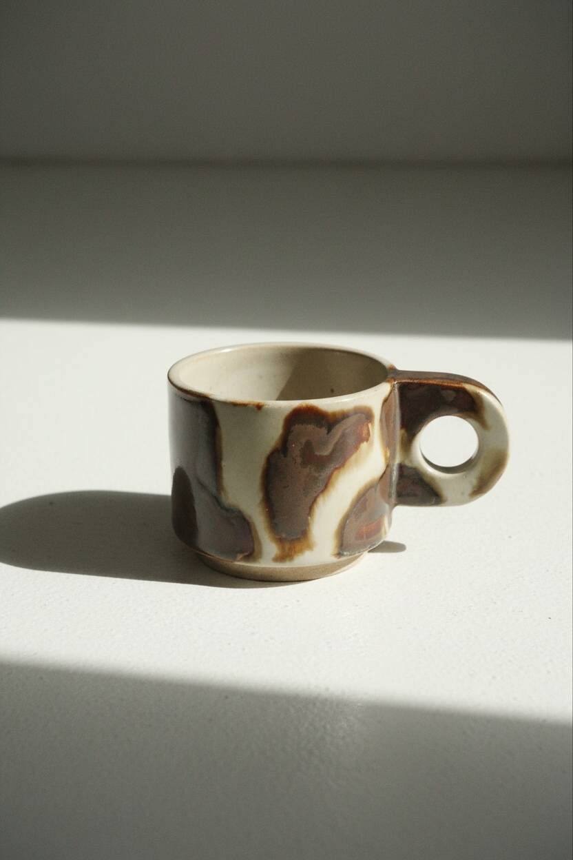Stoneware mug "La Vache!" – large version 245 ml 🐄☕