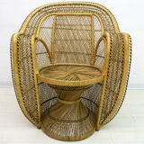 Paire de fauteuils Emmanuelle en osier de style Mid-Century Modern de Kok Maison, 197