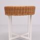 Vintage Steel base Wicker Stool 1960s