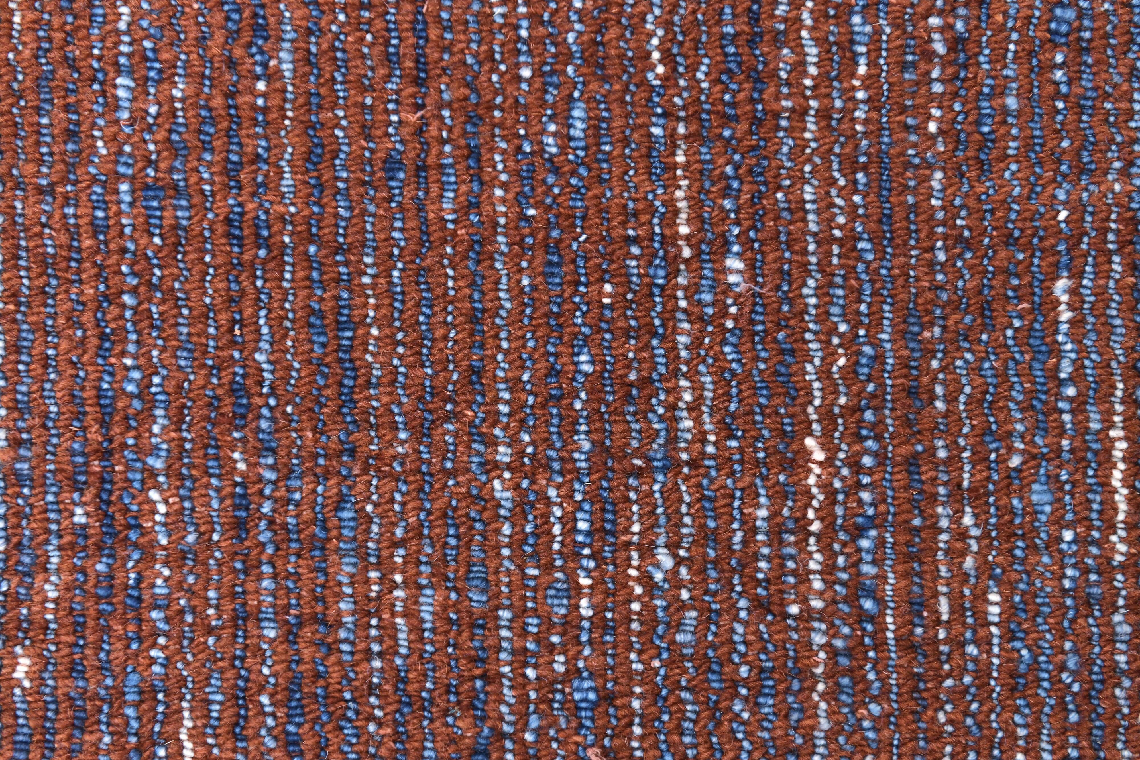 Terracota kilim rug 190x290 cm , Terracota wool Kilim Tapi.