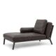 ​B&B Italia "Ray" Leather Chaise Longue by Antonio Citterio