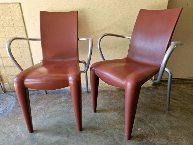 Philippe Starck Series of 2 Louis 20 armchairs, Vitra editions 1994
