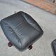 Swedish Leather Footstool, 1970s, Set of 2