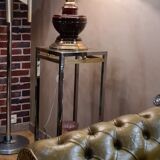 Luxury lamp ceramic chrome gold lampshade white new 65x40