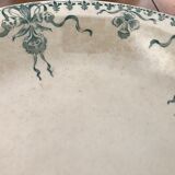 Round dish Gien porcelain Iron earth "Venice"