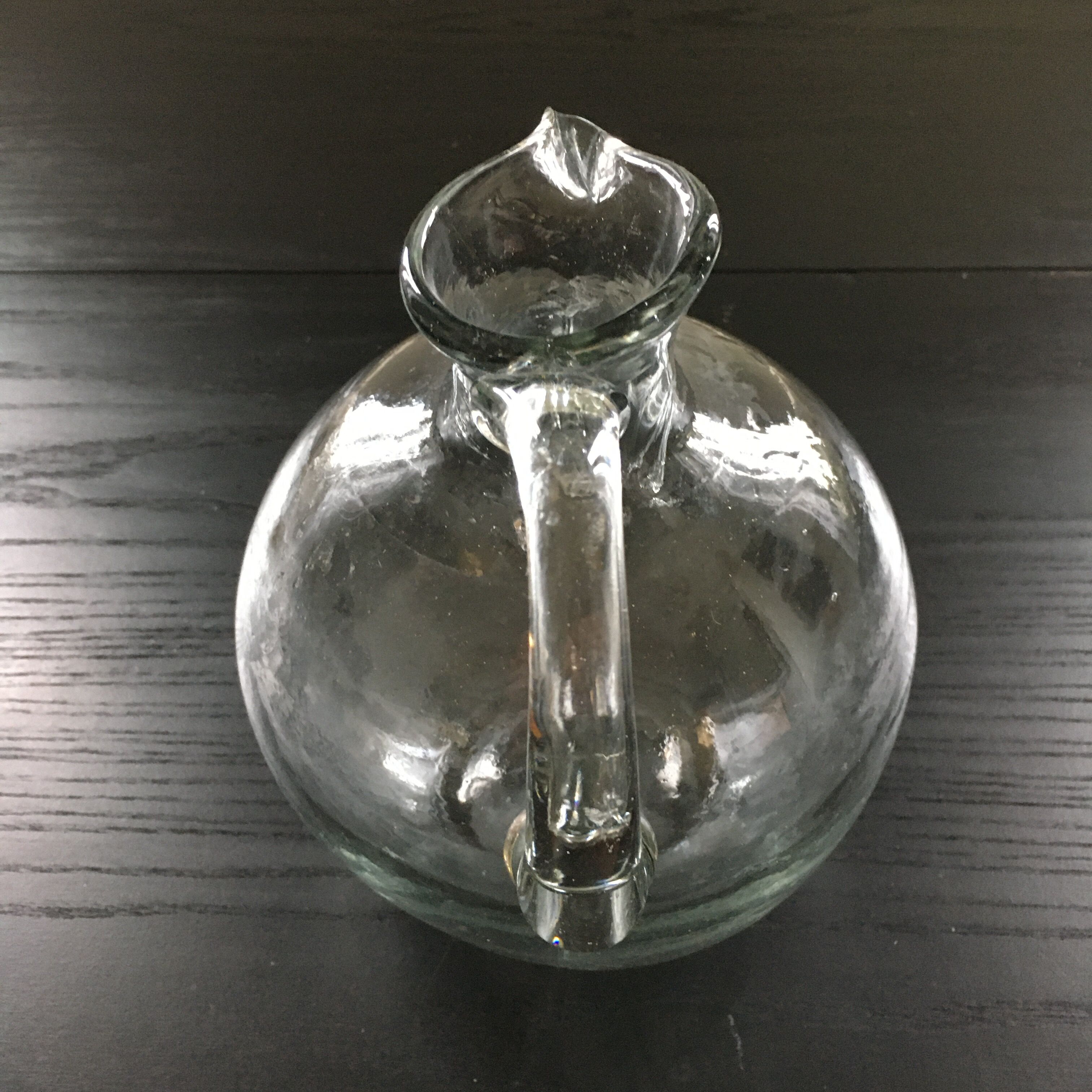 Pichet ancien verre épais