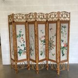 Old Japanese style bamboo screen