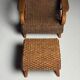 Rattan armchair 1950s vintage
