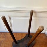 High wooden tripod stool