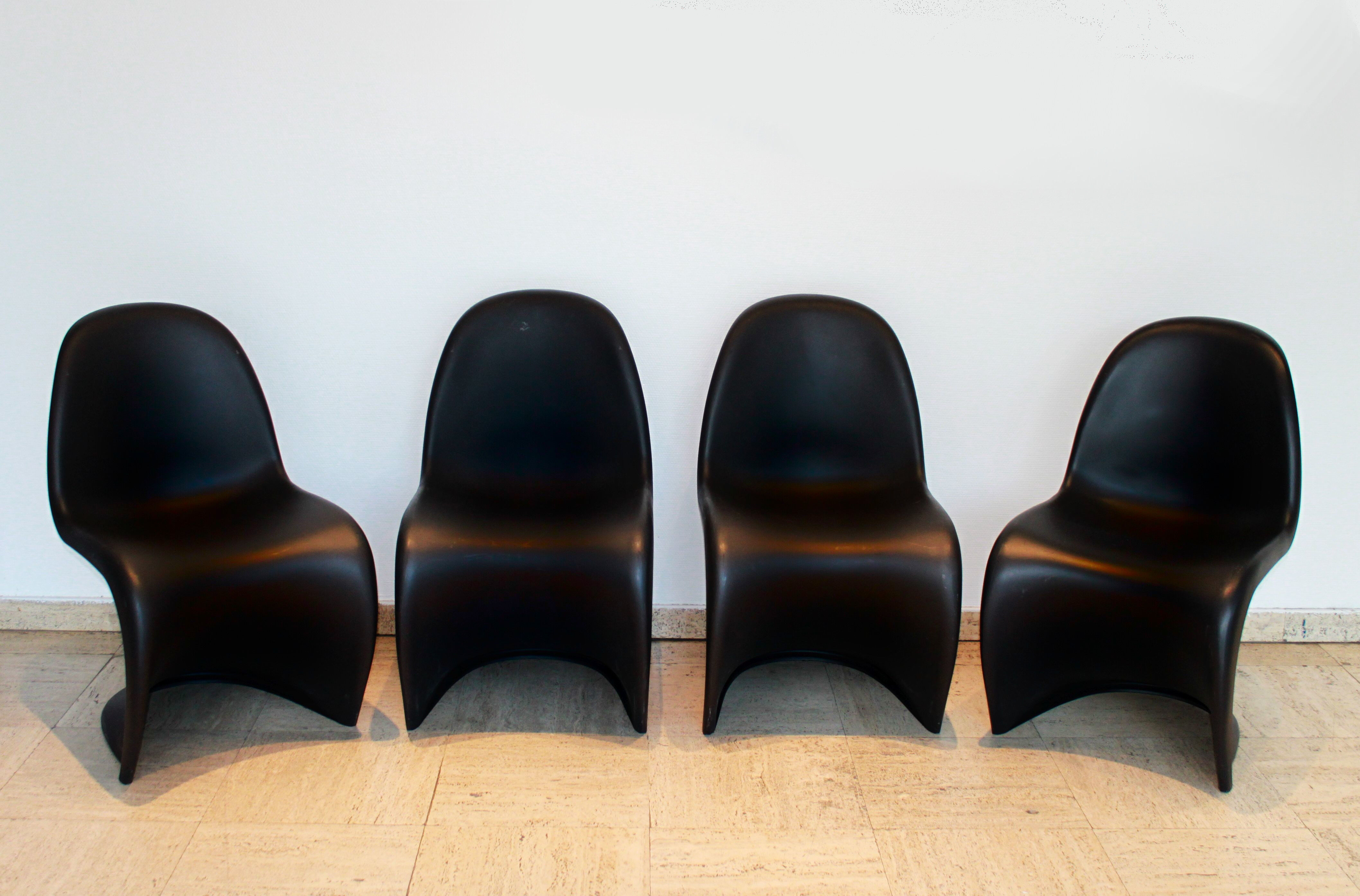 Set of 4 Panton chairs by Verner Panton for Vitra, 1999