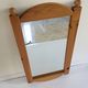 Miroir mural pin massif vintage