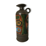 Enamelled stoneware pitcher