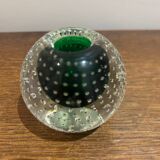 Murano bubble crystal candlestick