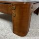 Square modernist coffee table in stained beech veneer, 1970s/80s.