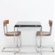 Bauhaus tubular design chairs, pair