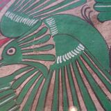 Painting on paper of Amate birds and flowers