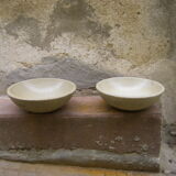 Pair of travertine bathroom basins