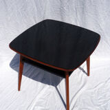 Table d'appoint verre noir
