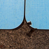 Table of brand rotub in light blue formica