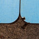 Table de marque rotub en formica bleu clair