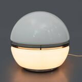 White glass table lamp by Enrico Tronconi for Tronconi, 1970s.