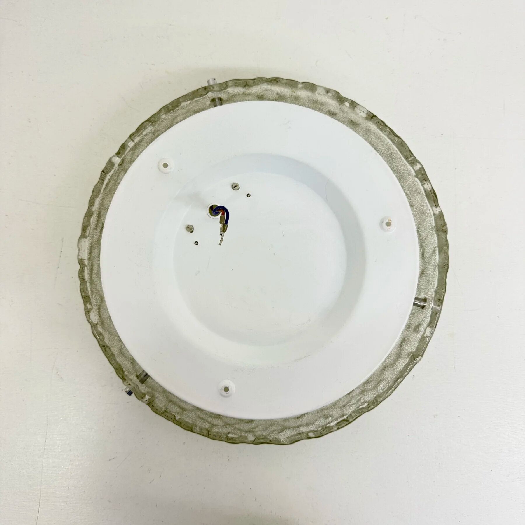 German vintage textured Murano glass flush mount, 1960s