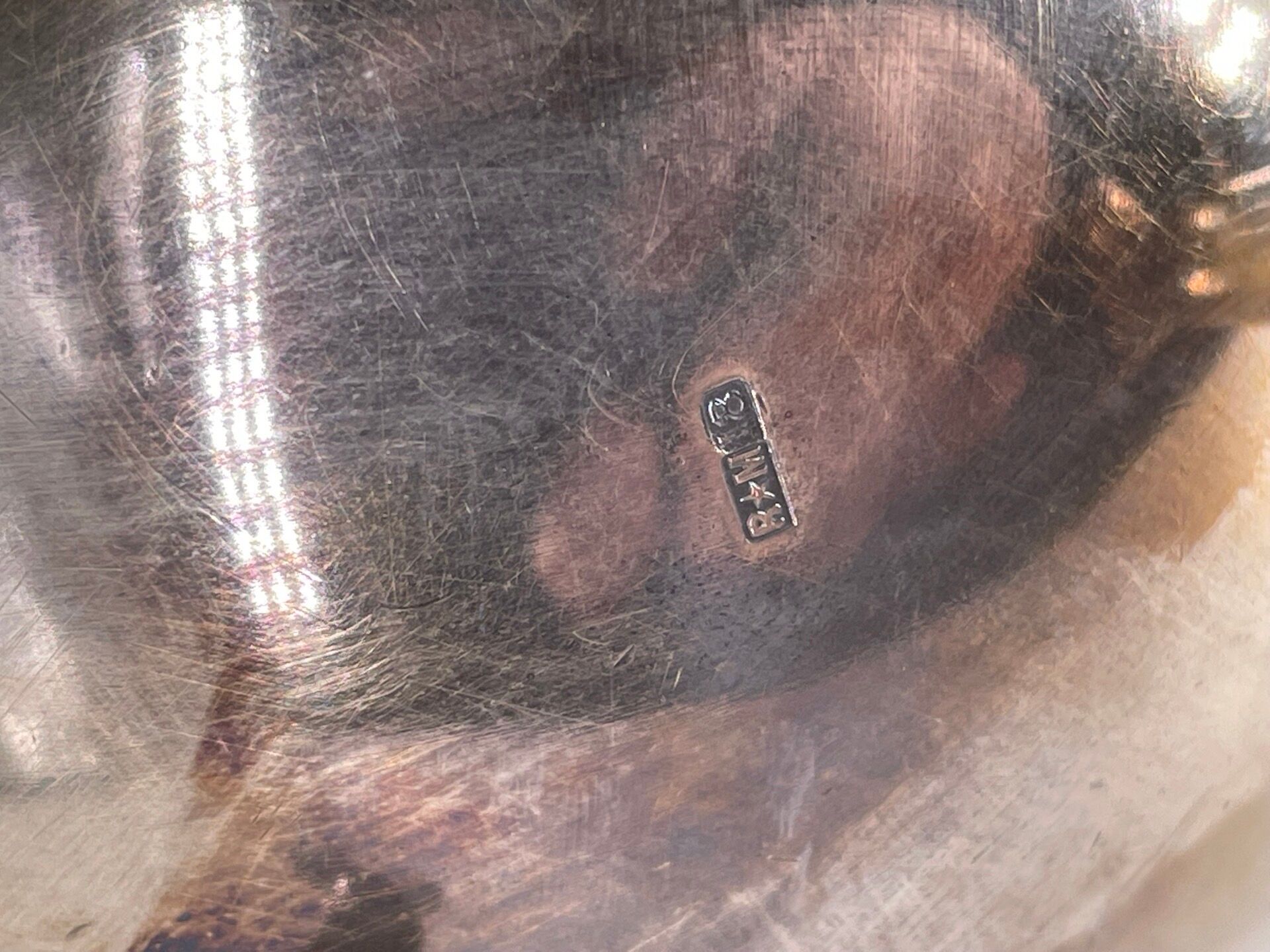 Empire style coffee and tea service in silver metal. Marked RM for Roux-Marquiand 20th century