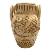 Sgraffito Neo-Archaic Vase - Signed FF Fanciullacci, 1950